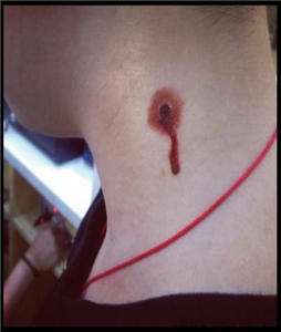 Adesivi Per Tatuaggi Temporanei Halloween Impermeabili Cicatrici Finte Realistiche Ferite Punti Sangue Trucco Per Scherzi