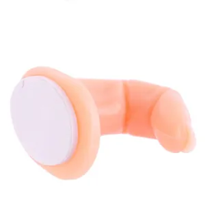 Realistic silicone nail practice finger with adhesive base for manicurist training