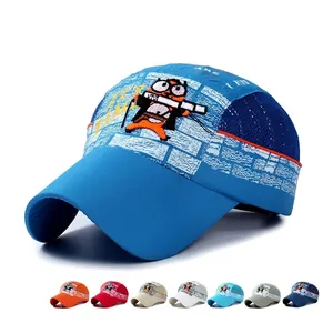 Kids Baseball Cap Trucker Hat Breathable Mesh Quick Dry Cartoon Animal Embroidery Outdoor Sun Hat For Boys Girls