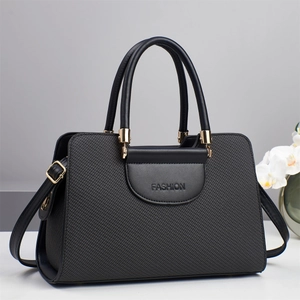 Borsa A Mano Donna Chic In Pelle PU Trama Intrecciata Borsa A Tracolla Manico Superiore Design Goffrato Stile Urbano