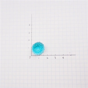 Blue resin swirl candy charm 15mm for DIY crafts and hair accessories decoration