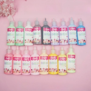 Detailed set of 18 colorful DIY simulation cream glue bottles for phone case crafting