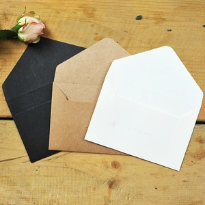 Mini Envelopes Kraft Paper Business Card Storage Retro Creative Gift Packaging Stationery Small Letter Covers Multi Colors
