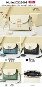 Detail of the chic quilted PU leather crossbody bag featuring a flamingo metal buckle