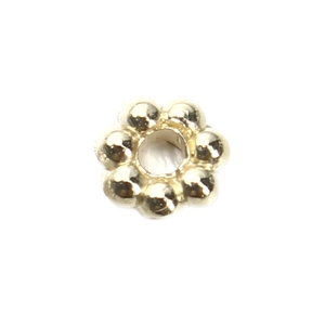 Golden flower shaped CCB spacer beads for DIY bracelet and jewelry making crafts