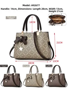 Détails du sac à main Oumila avec compartiments internes et dimensions de la sacoche