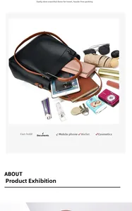 Vue de dessus d'un grand sac cabas noir montrant l'intérieur spacieux pour tablette et objets