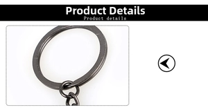Detailed macro view of high-quality gunmetal plating on a durable flat metal keyring