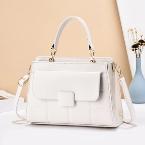 Sac À Main Femme En Cuir PU Matelassé Élégant Style Coréen Sac Bandoulière Avec Matériel Doré Et Bandoulière Réglable