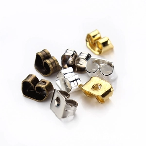 Minimalist butterfly earring backs in multiple metal finishes for DIY jewelry making