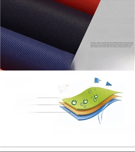 Three-layer composite Oxford fabric detail with nylon, cotton, and waterproof layers