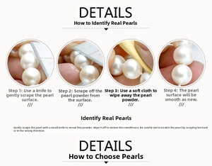 Macro view showing natural freshwater pearl scratch test and surface restoration details