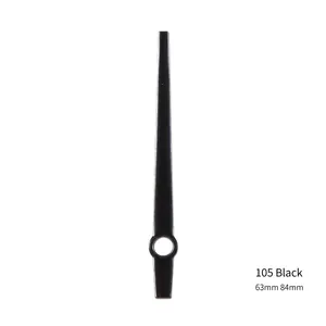 Agujas de reloj de aluminio negro modelo 105 de 63mm y 84mm para relojes de pared hogar