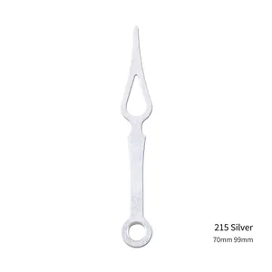 Zilveren geborstelde metalen klokwijzers set met hol ontwerp in 70mm en 99mm lengte