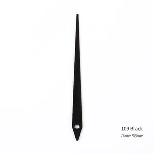 Agujas de reloj minimalistas negras modelo 109 en aluminio con largos de 74mm y 98mm