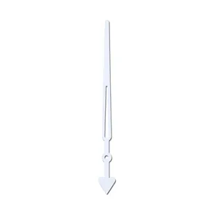 Lancette dell'orologio bianche in metallo con dettaglio cuore, 98 mm e 135 mm di lunghezza