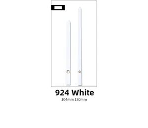 Set lancette per orologio in alluminio bianco modello 924 con 104mm e 130mm