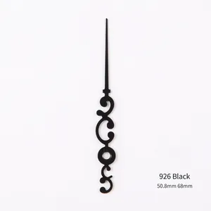 926 black vintage ornate metal clock hands set for DIY quartz wall clock movement