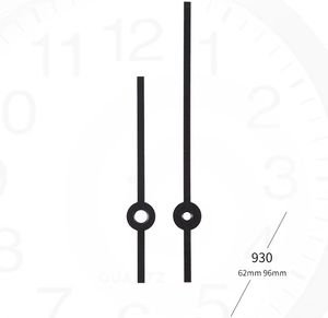 Details zu Modell 930 schwarze Quarz-Uhrzeiger Set in den Längen 62mm und 96mm