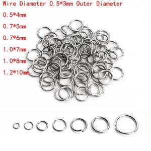 Stainless Steel Open Jump Rings Closed Connecting Rings For DIY Jewelry Making Findings Accessories Gold Silver Tone