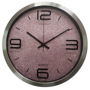 Horloge Murale Silencieuse Moderne Cadre En Métal Aluminium Rond Mouvement Quartz Décorative Maison Bureau Salon Minimaliste