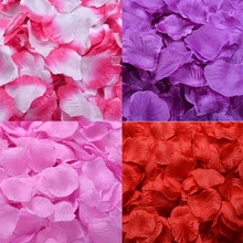 Detailed grid view showcasing artificial rose petals in pink, purple, light pink, and red