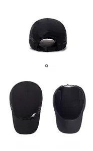 Detail view of winter baseball cap showing thick fleece lining and adjustable buckle