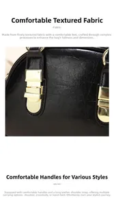 Close-up of black crossbody bag with oil-wax leather texture and golden metal buckle