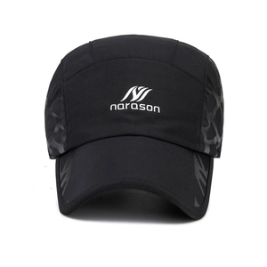Black winter baseball cap with ear protection and narason logo for outdoor thermal warmth