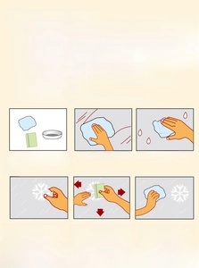 Detailed guide for glue-free static snowflake window stickers with a 6-step install tutorial