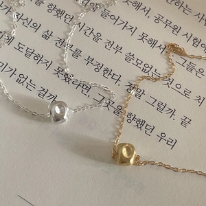 Minimalist 925 sterling silver square pendant necklace in gold and silver finishes