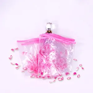 Cherry Blossom Transparent Folding Umbrella Windproof Romantic Sakura Clear Plastic Canopy Portable Rain Gear
