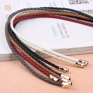 Elegant woven knotted waist belts in multiple colors with gold alloy charms for women's dresses