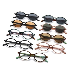 Vintage Y2K oval sunglasses collection in tortoise shell and assorted colors
