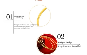 Detail view of 2mm gold plated brass stacking bangles with high polish finish