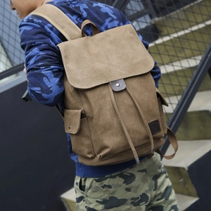 Vintage Segeltuch Rucksack Große Kapazität Reisetasche Mit Laptopfach Retro Casual Daypack Für Herren Damen Studenten