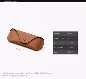 Tabella taglie con dimensioni 165mm x 70mm per la custodia occhiali unisex in tessuto Oxford