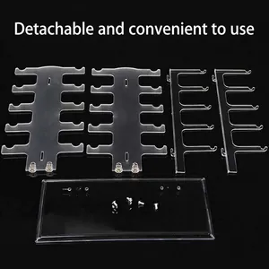Clear acrylic sunglasses display stand parts with thick base for easy assembly