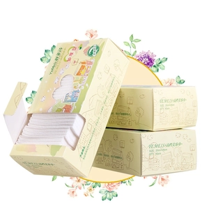 Disposable Face Towels Cotton Spunlace Non-Woven Soft Absorbent Dry Wet Dual Use For Skin Care Beauty Cleaning