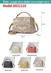 Guida alle dimensioni per borsa ricamata con motivi a onde e specifiche delle misure