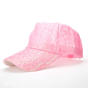 Damen Spitze Atmungsaktiv Baseballkappe Blumenstickerei Sommer Sonnenhut Verstellbare Mesh Trucker Cap Für Outdoor Reisen
