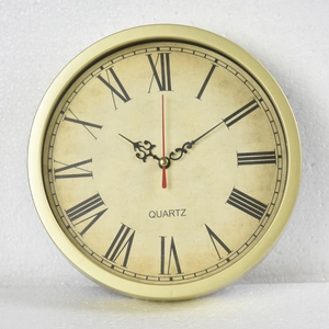 Wall Clock Modern Minimalist Round Plastic Silent Quartz Analog Battery Operated Home Decor For Bedroom Living Room Office
