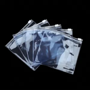 Thickened PVC Ziplock Bags Transparent Jewelry Storage Pouches With Slide Zipper For Necklace Bracelet Reusable Packaging Organizer