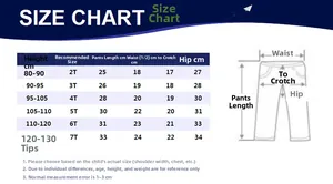 Size chart for boys' summer shorts showing measurements for heights 80-130cm and sizes 2T-7T
