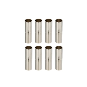 Polished silver cylindrical magnetic clasps for DIY jewelry necklaces and bracelets