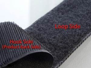 Laser cut IR reflective tactical patch with high density nylon hook and loop side detail
