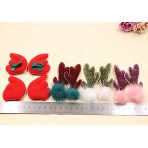 DIY Christmas hair accessories set with reindeer antlers and wings for girl hairbands