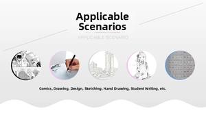 Detailed infographic showing metal mechanical pencil for drawing, design and writing