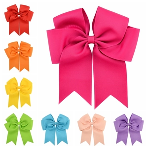 6 inch grosgrain ribbon fishtail hair bow set in multiple colors for girls and kids