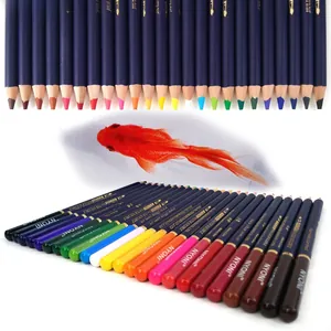 Set de lápices de colores acuarelables NYONI con puntas y dibujo de pez de colores